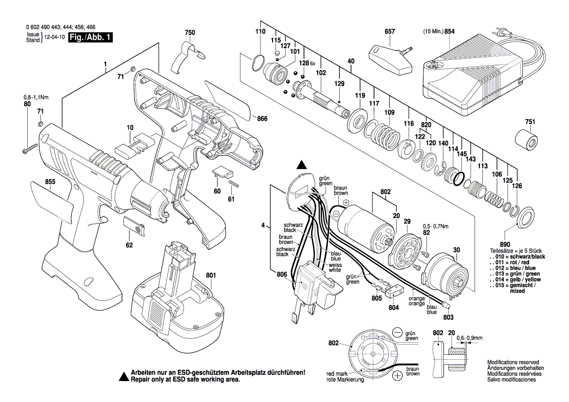 Ny ekte Bosch 3601119887 Produsentens navneskilt