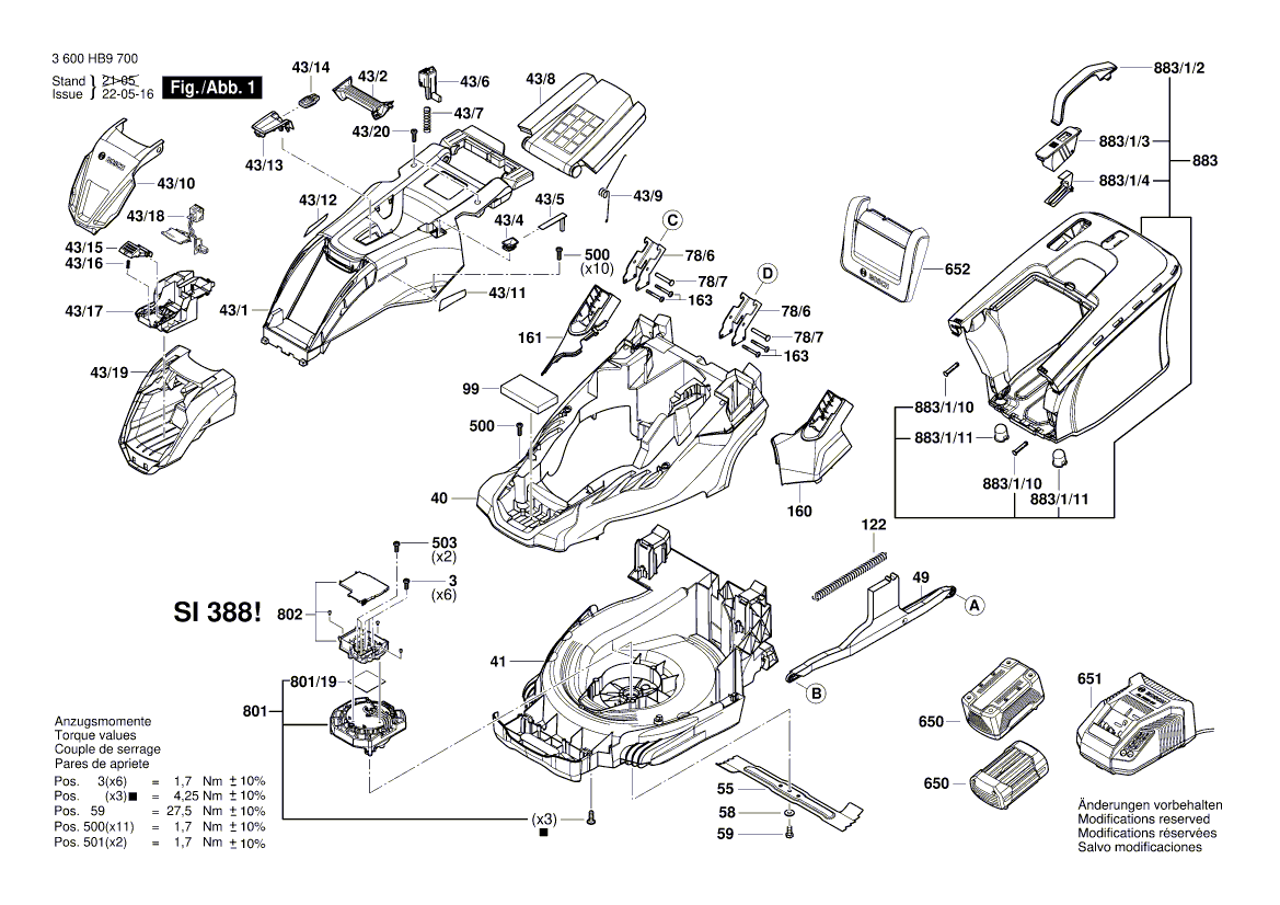 Ny ekte Bosch 1607000EF8 elektronisk modul