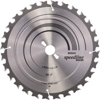 Ny äkta Bosch 2608640681 Speedline Wood Circular Saw Blade för bordsågar