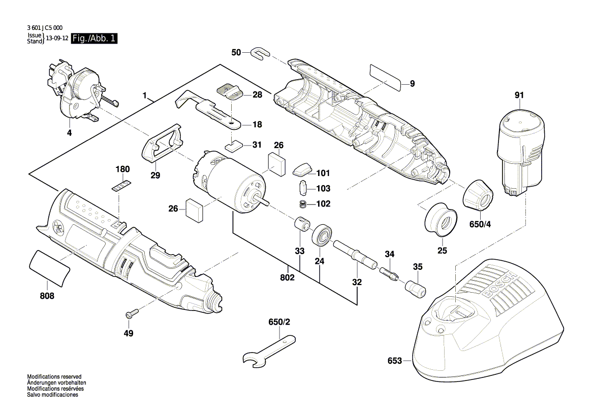 Nouveau véritable moteur BOSCH 1619p11459