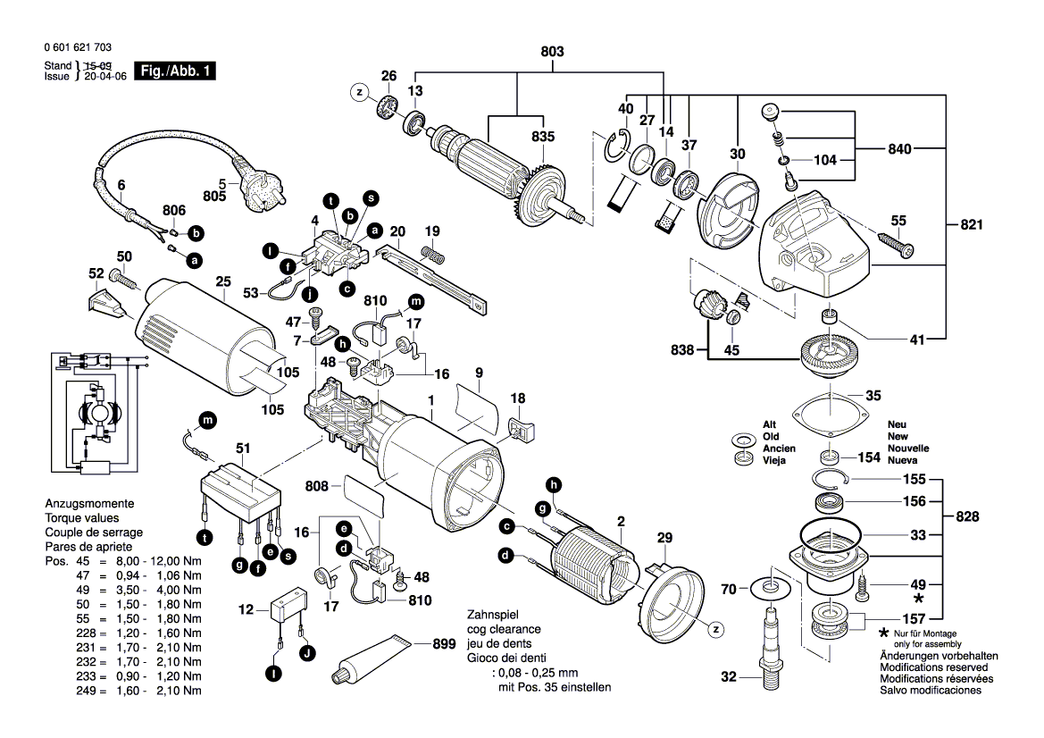 Nouveau véritable bosch 1602319011 Diapositive de réglage