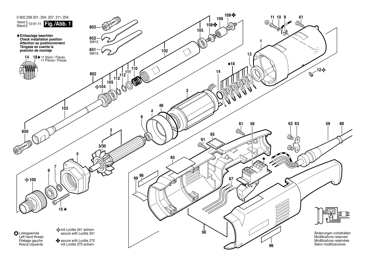 Новый подлинный Bosch 19079505099 Eng. Гаечный ключ