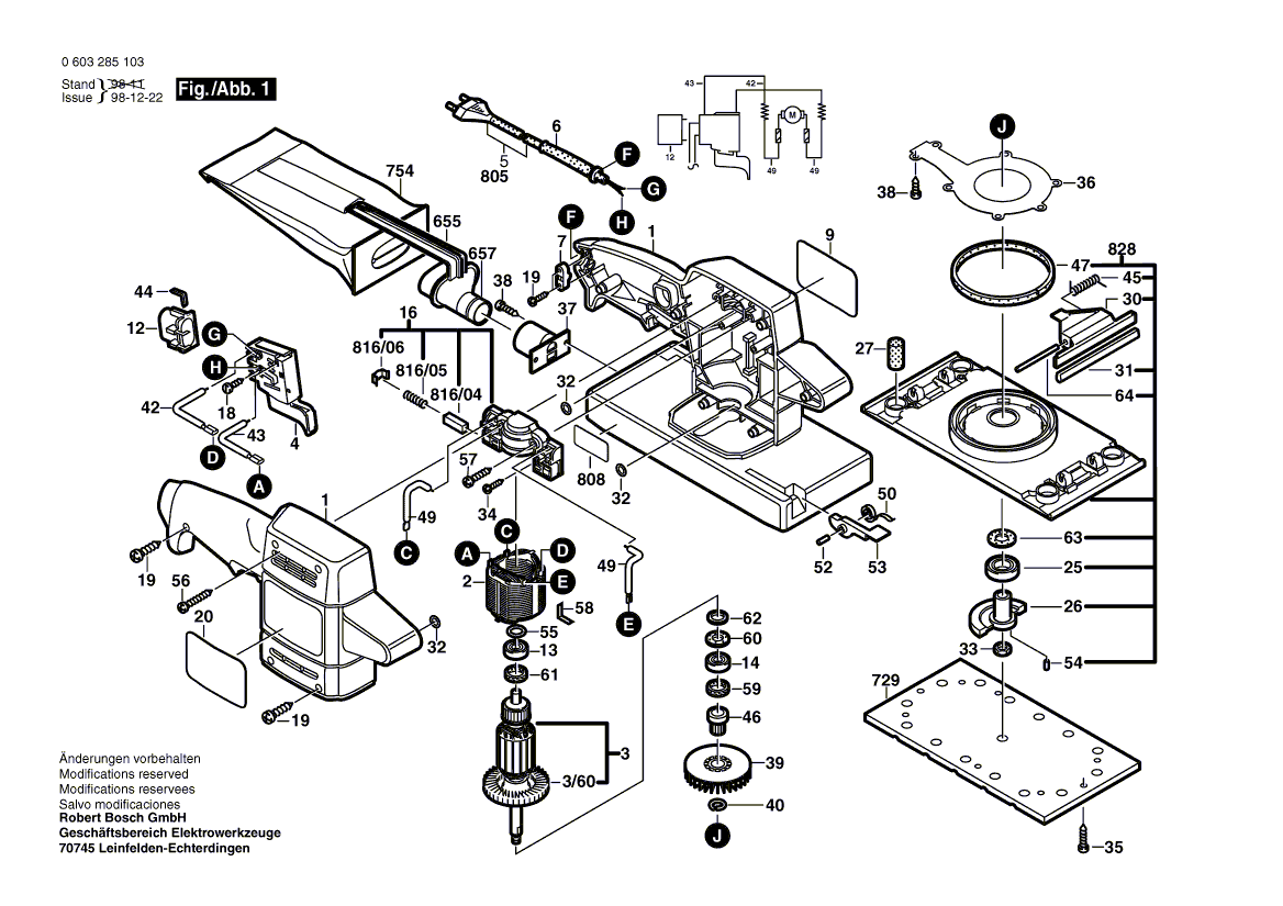 Neu Original Bosch 2600100094 Zwischenring