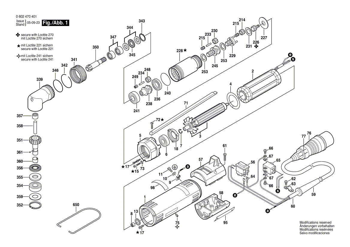 New Genuine Bosch 3605106035 Spindle Housing