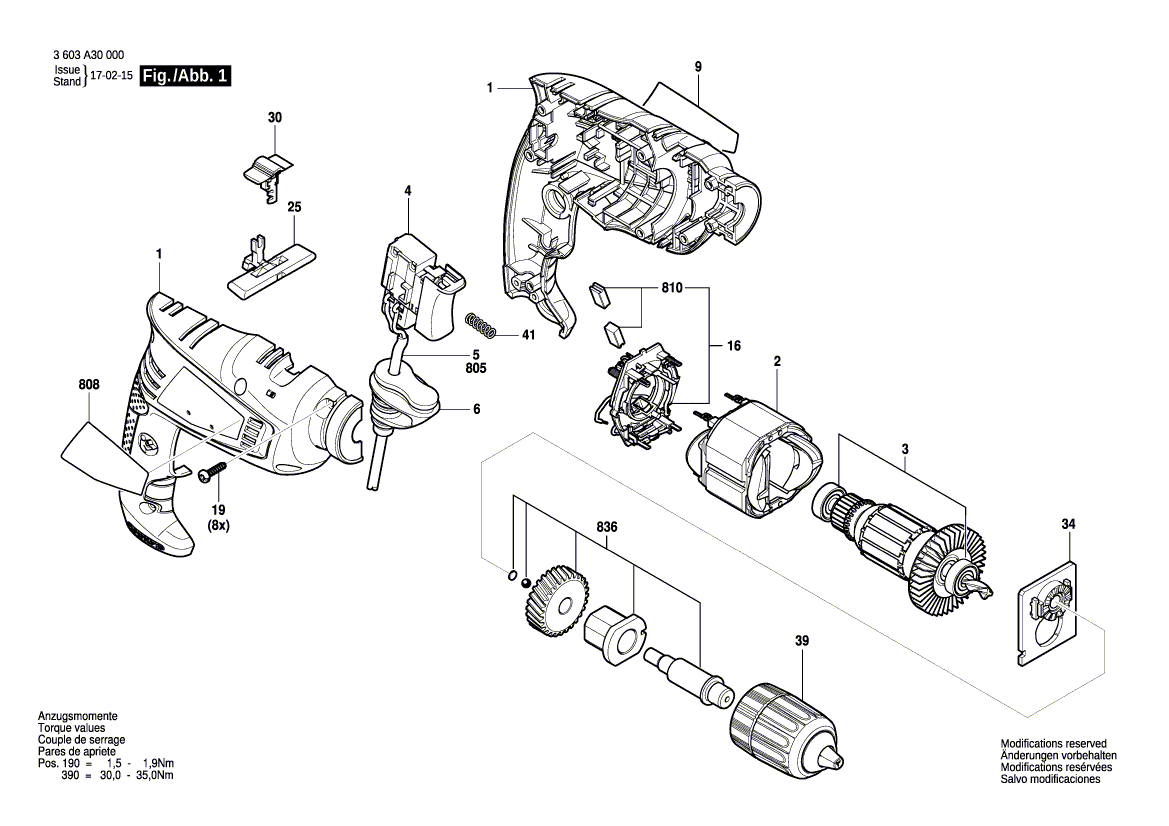 Neue Originalspindel 1607000CC2 von Bosch