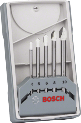 Ny ekte Bosch 2608587169 Cyl-9 Ceramic Tile Drill Bit Set, 5-stykker