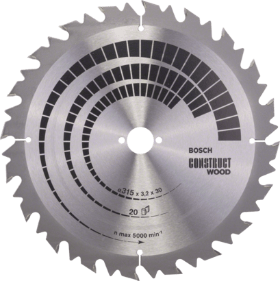 Neues Original Bosch 2608640701 Construct Wood Kreissägeblatt für Tischkreissägen