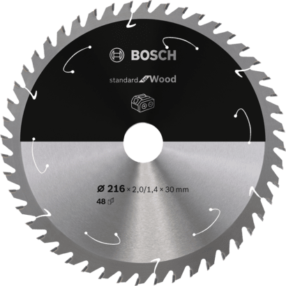 Новый оригинальный стандарт Bosch 2608837726 для дисковой пилы по дереву для аккумуляторной батареи