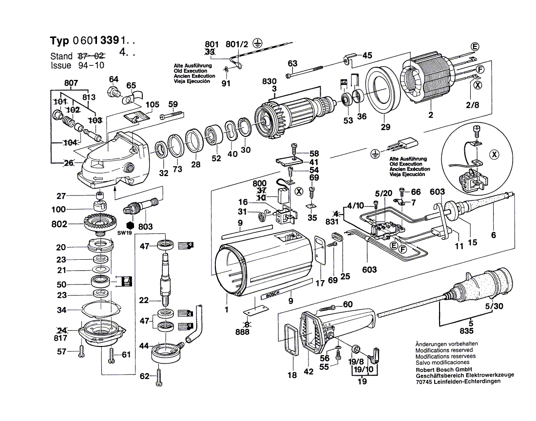 Neue echte Bosch 1602026058 Kontrollhebel