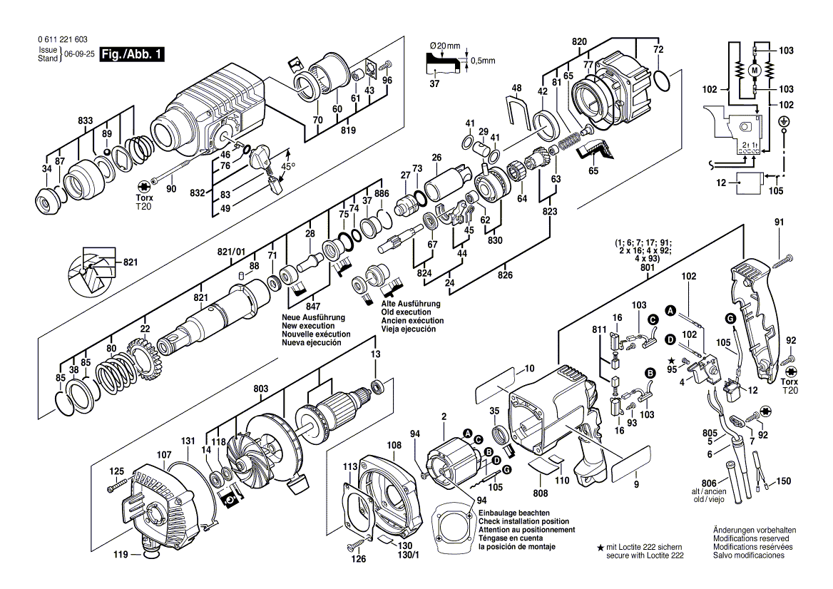 Nouveau véritable Bosch 1610591008