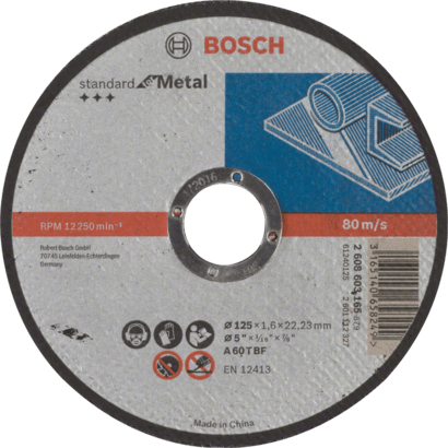 Nouveau véritable Bosch 2608603165 Standard pour le disque de coupe métallique pour petit angle