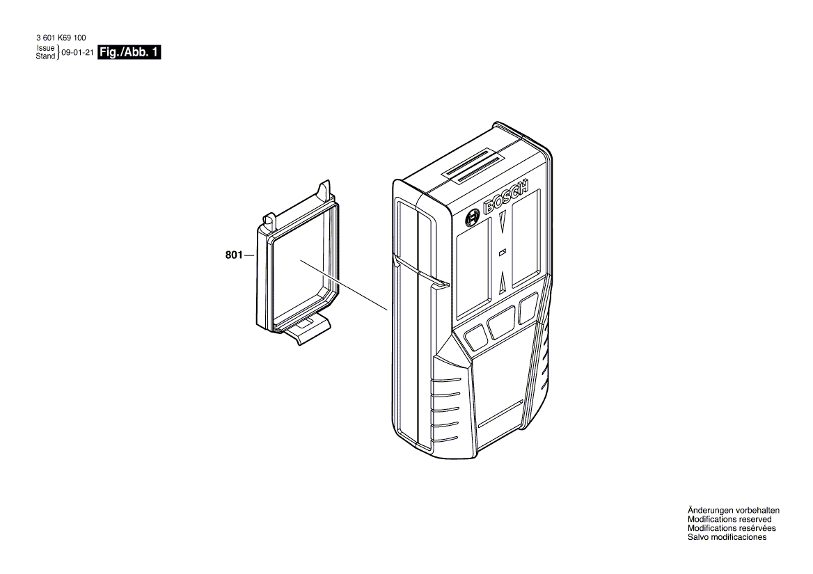 Ny äkta Bosch 1609203x78 Batterifase