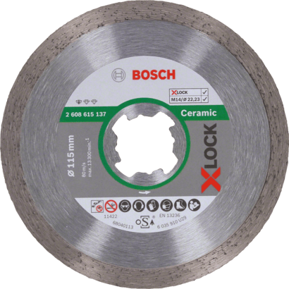 New Genuine Bosch 2608615137 X-LOCK Standard for Ceramic Diamond Cutting Disc