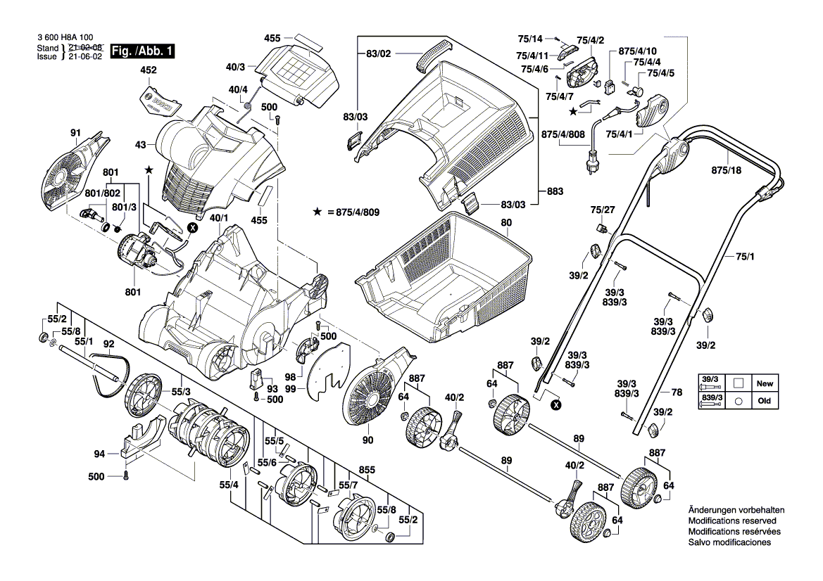 Nieuwe echte Bosch F016104190 Cutter