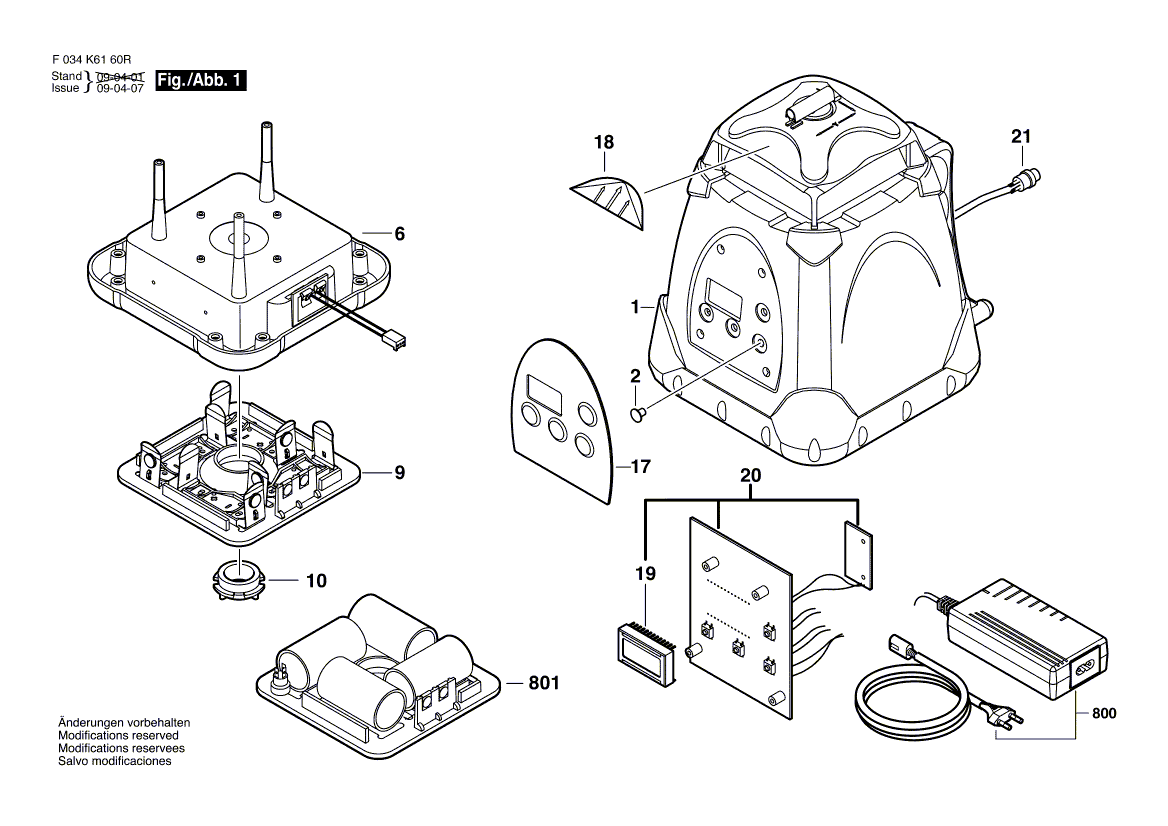 Новое подлинное шасси Bosch 2610A06958