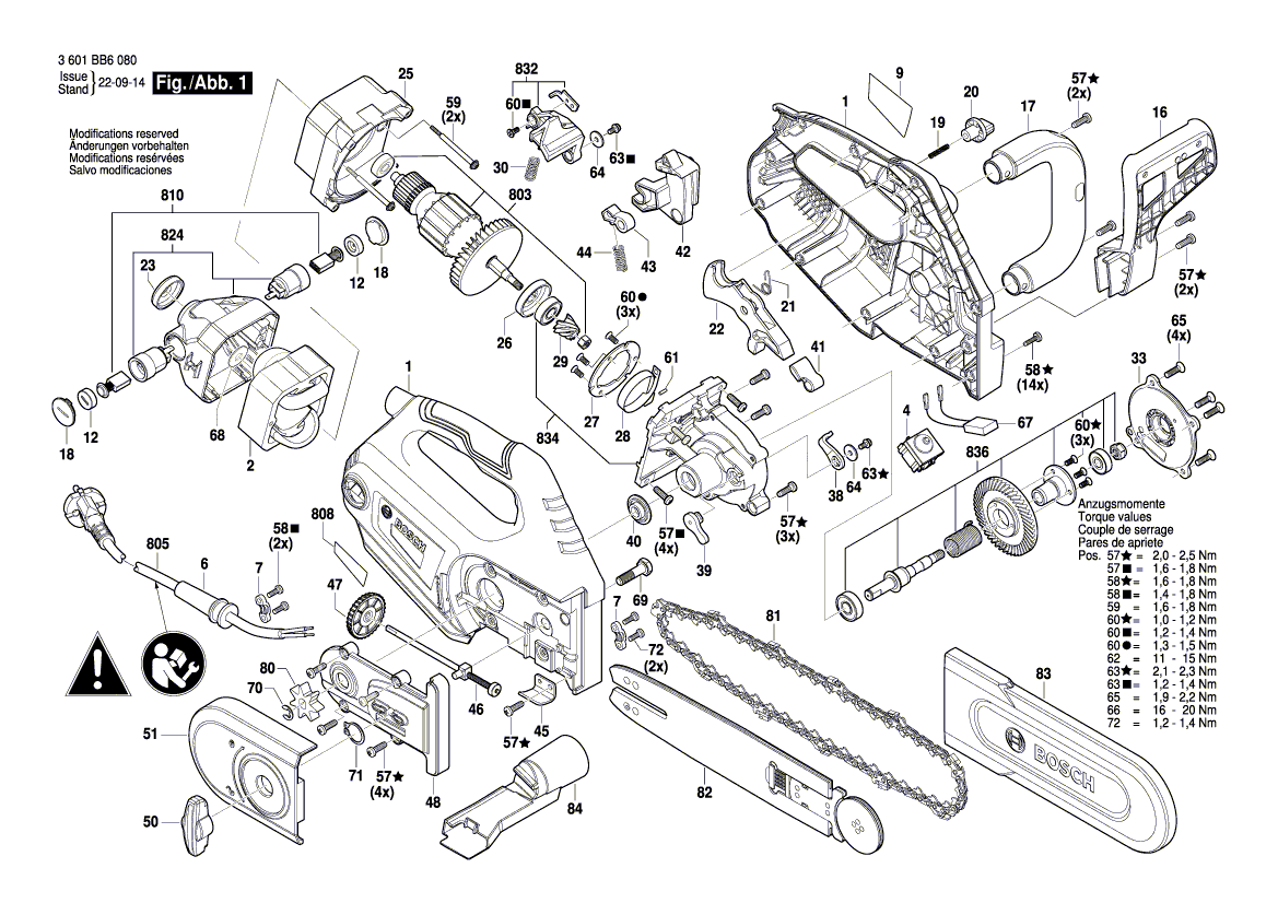 New Genuine Bosch 1619PB9765 Bevel Gear Set