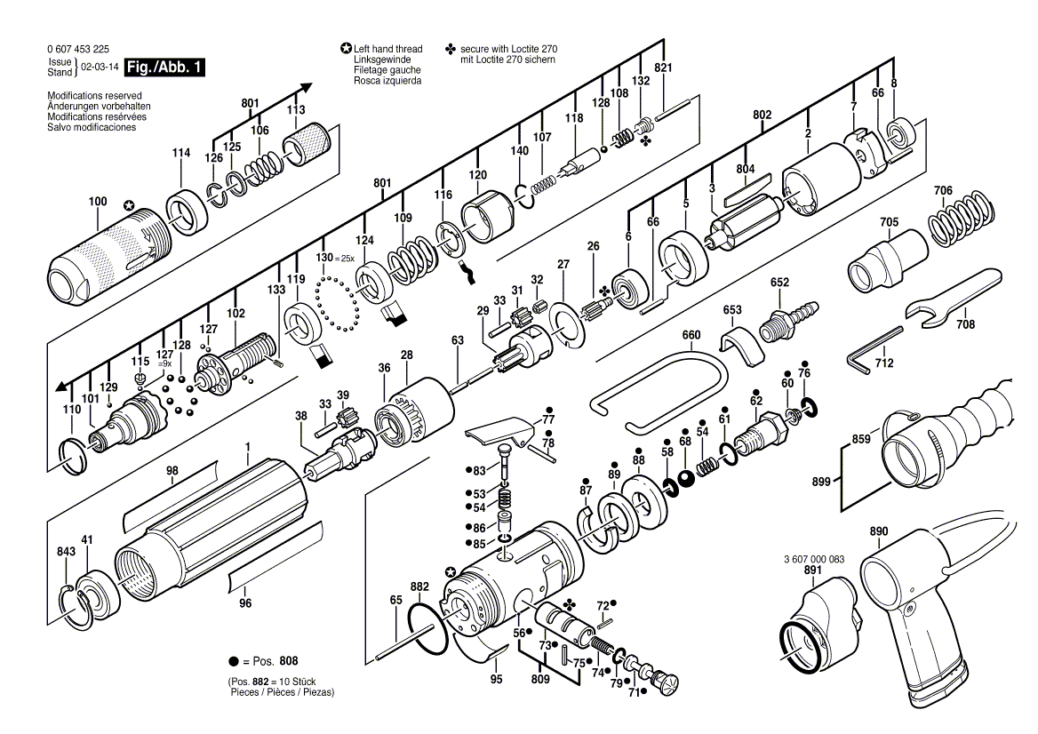 NOUVELLE Assemblage de soupape Bosch 3607031360 authentique