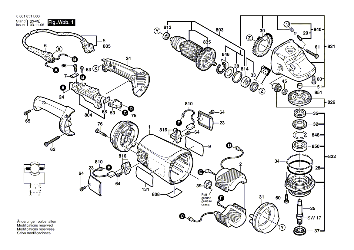 Ny ekte Bosch 1604011178 Armature