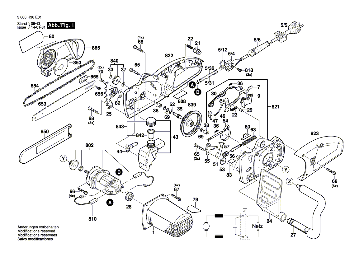 New Genuine Bosch 1600A015H7 Guide Rail