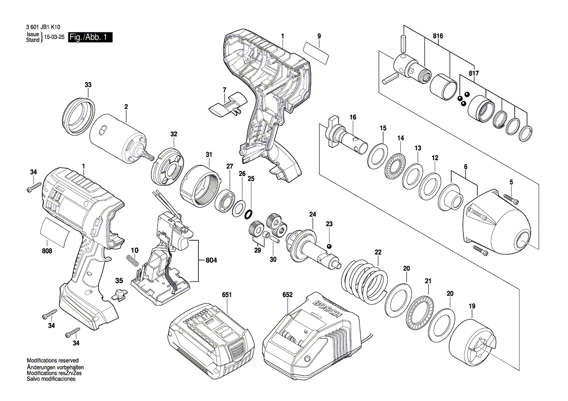 New Genuine Bosch 2610943885 Thrust Bearing