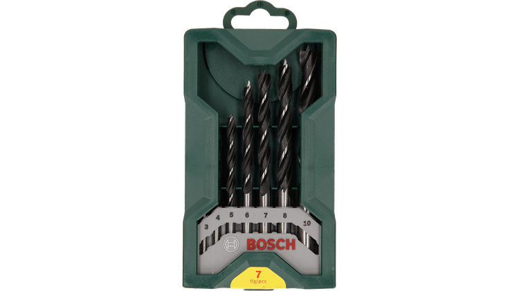 New Genuine Bosch 2607019580 Mini-X-Line Wood Drill Bit Set 7 Pieces Wood Drill