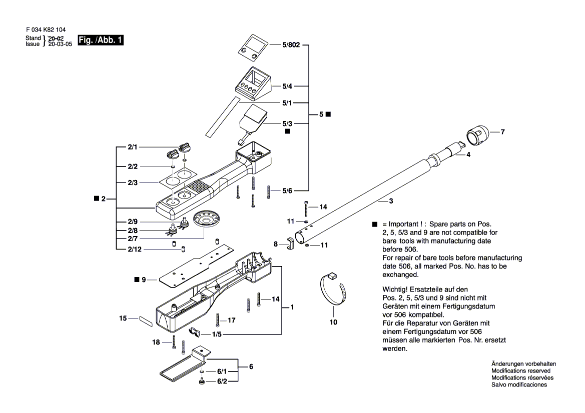 Neues echtes Bosch 1600A004RA -Kabel