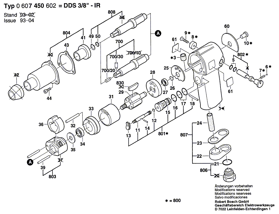 Nouvelle épingle Bosch 3609202283 véritable