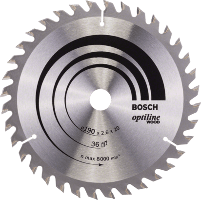 Neu Original Bosch 2608640611 Optiline Holz Kreissägeblatt Für handgeführte