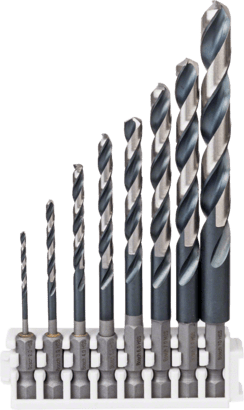 New Genuine Bosch 2608577139 Impact Control HSS Twist Drill Bit Pack, 8-Piece