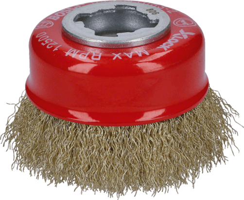 Ny äkta Bosch 2608620730 X-Lock Clean for Metal Cup Brush, Crimped Wire,