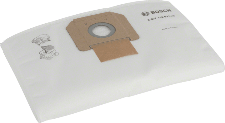 New Genuine Bosch 2607432037 Fleece Filter Bag For dust extractors