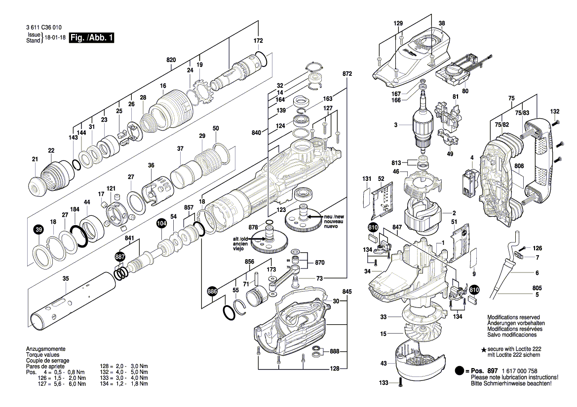 Neu Original Bosch 160422052G Feld