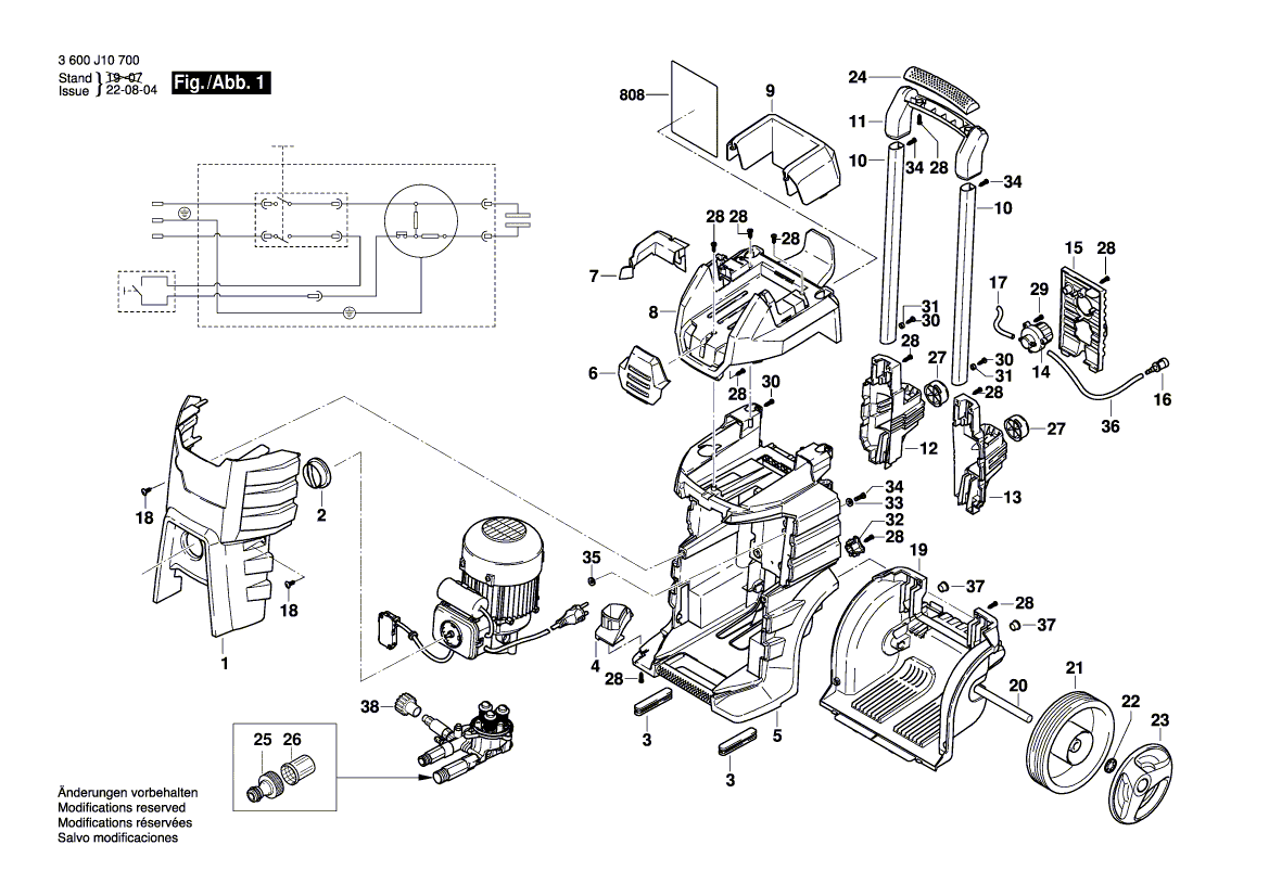 Uusi aito Bosch F016L73340 Virtalähdejohto