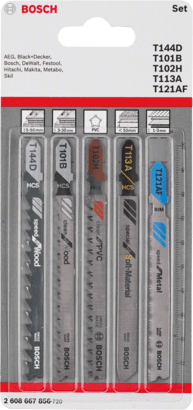 Uusi aito Bosch 2608667856 AllRounder Jigsaw Blade Pack, 5-kappaleet palapeli