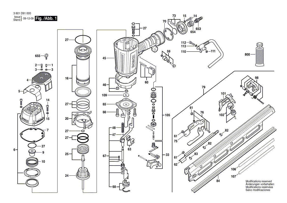 Uusi aito Bosch 2610001693 turvavipu