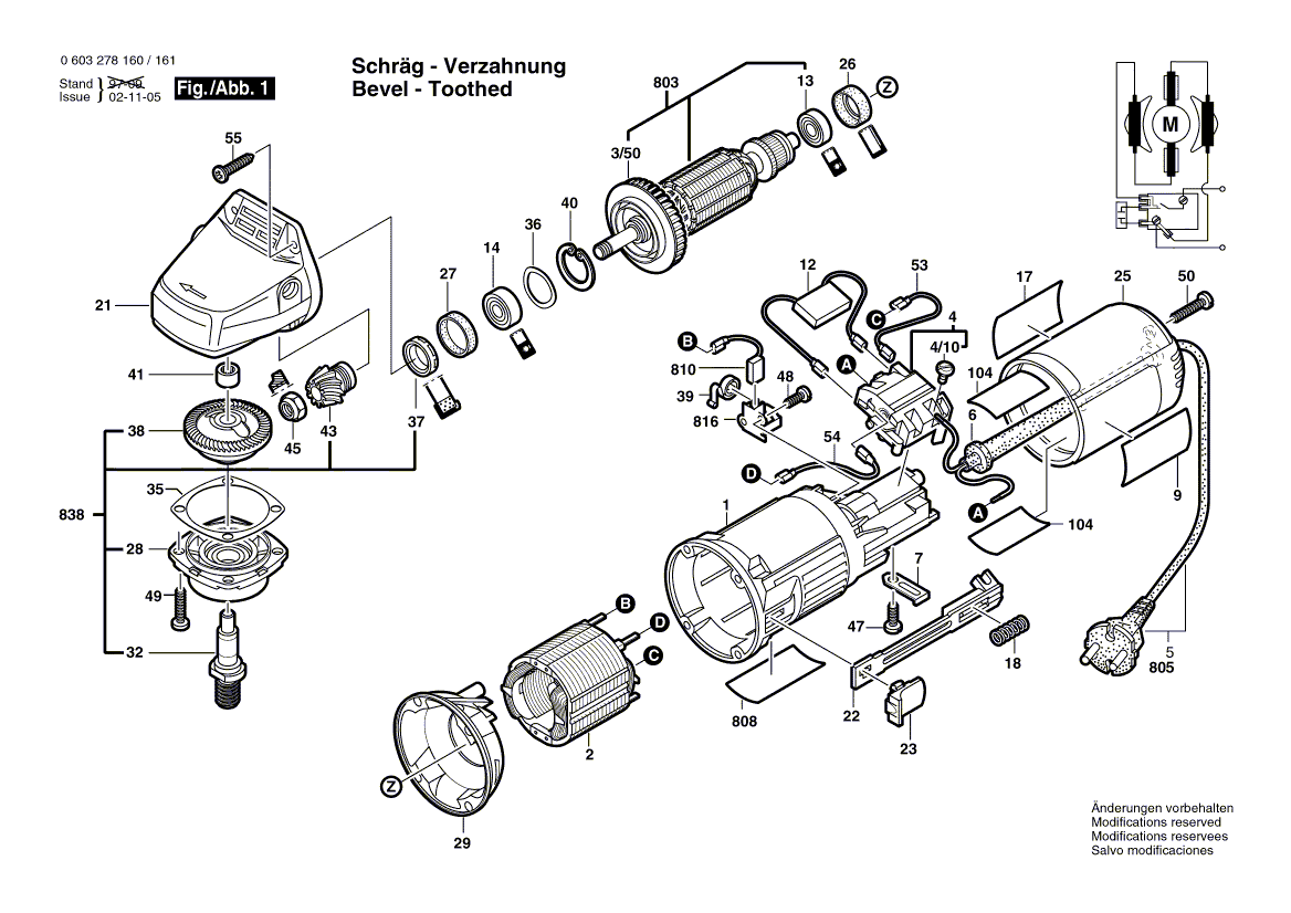 New Genuine Bosch 1607000942 Parts Set