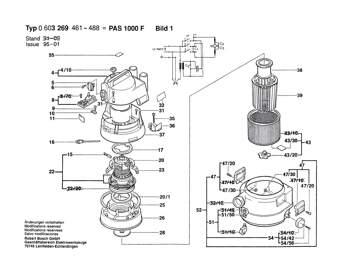 Ny ekte Bosch 1609202193 On-Off Switch