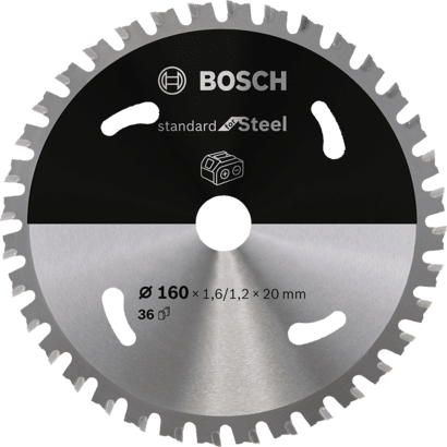 Nouveau véritable bosch 2608837746 Norme de scie circulaire en acier pour sans fil sans fil