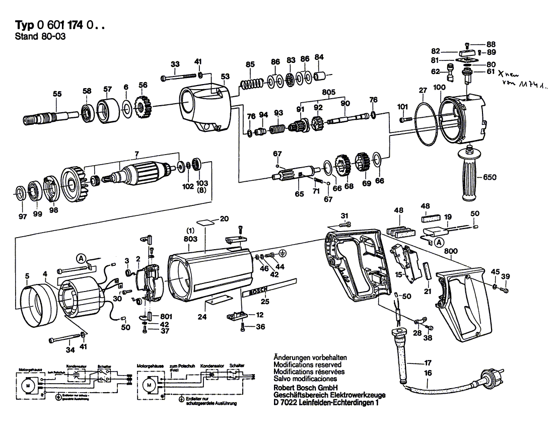 Neue echte Bosch 1600501019 Lagerabdeckung