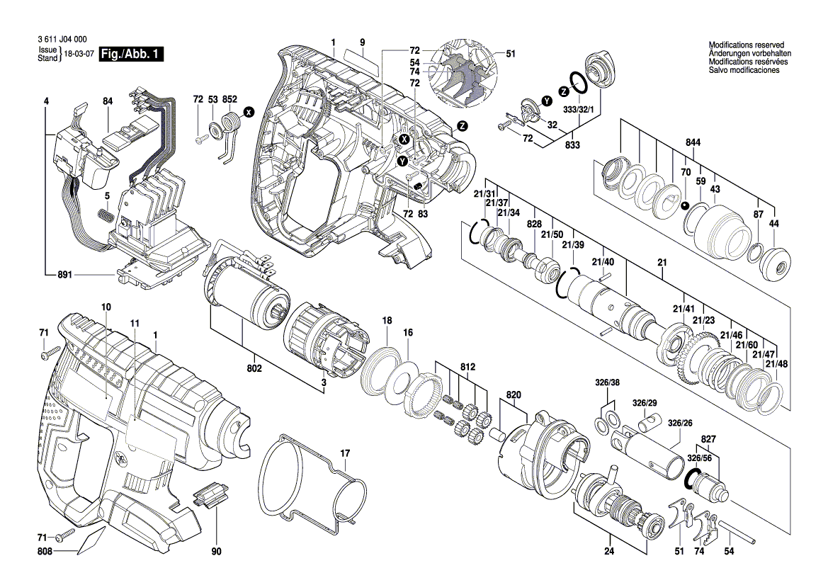 Ny äkta Bosch 16170006bg DC Motor