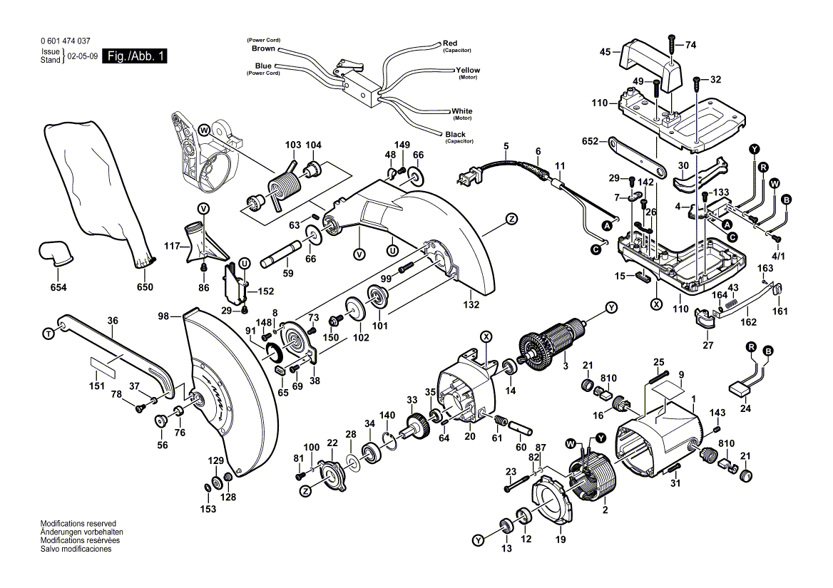 New Genuine Bosch 2610990525 Lever