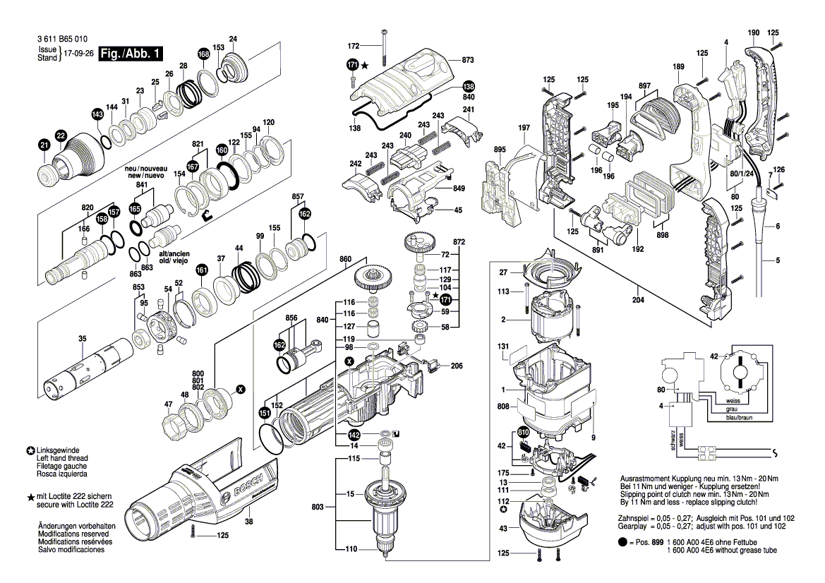 NOUVEAU authentique Bosch 161111A083 Sticker