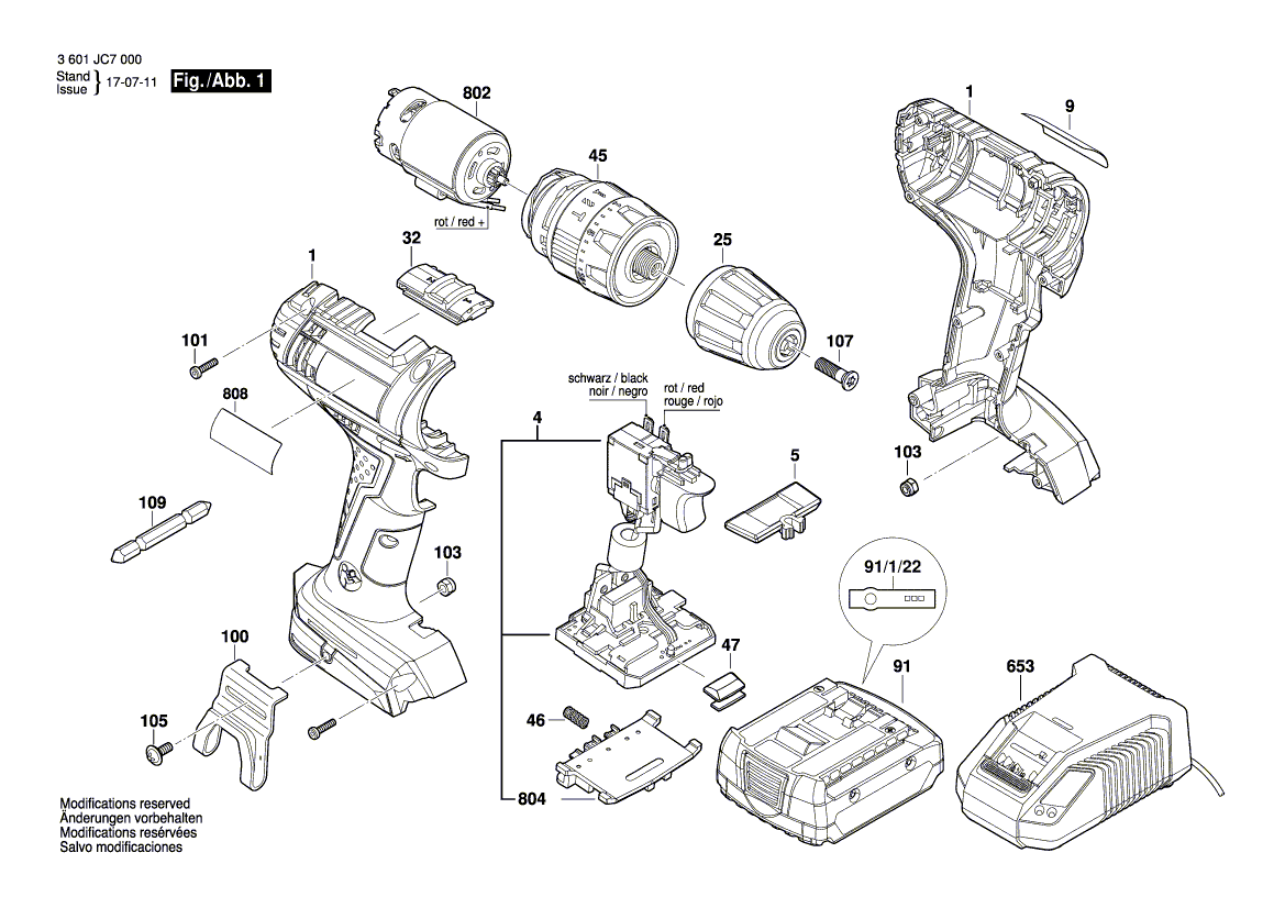 Neuer Original-Gleichstrommotor 2609199626 von Bosch