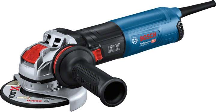 Ny ekte Bosch 06017D2100 GWX 14-125 S Professional Angle Grinder med X-Lock