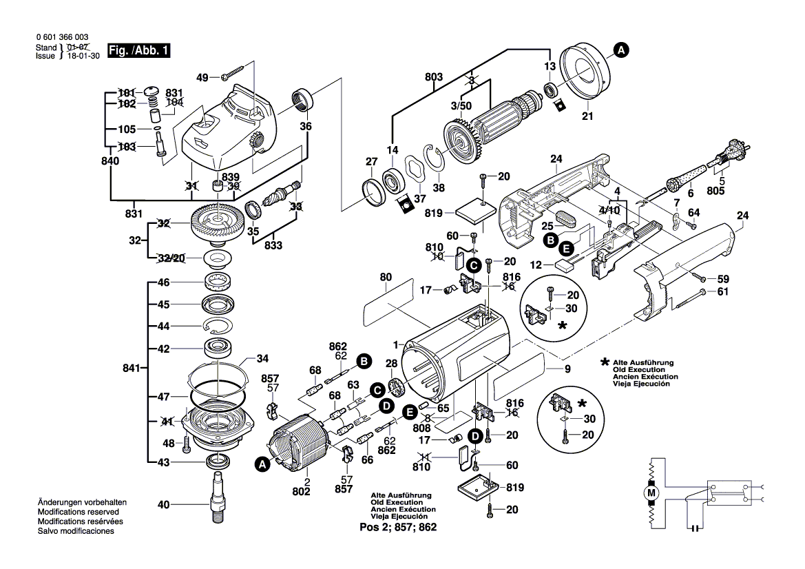 Nouveau véritable champ Bosch 3604220136