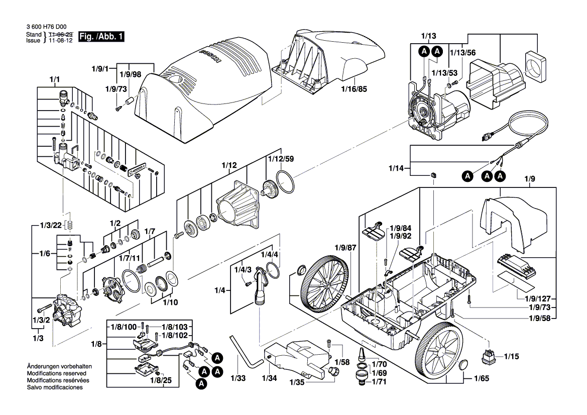 Uusi aito Bosch F016F03364 Ohjauspää