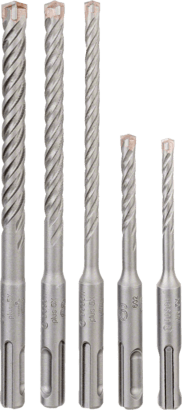 Ny äkta Bosch 2608833910 SDS plus-5x Drill Bit Pack, 3-delar för Rotary