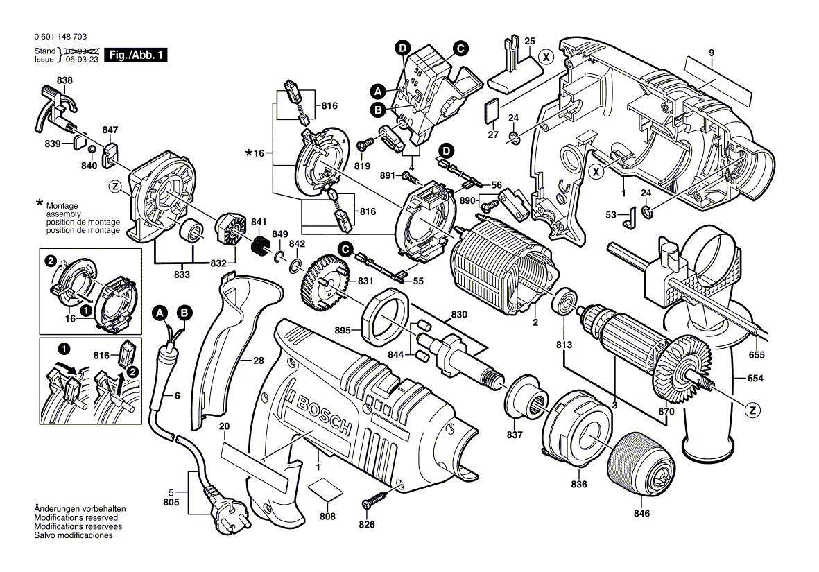 Uusi aito Bosch 2602098008 Vaihtokytkin