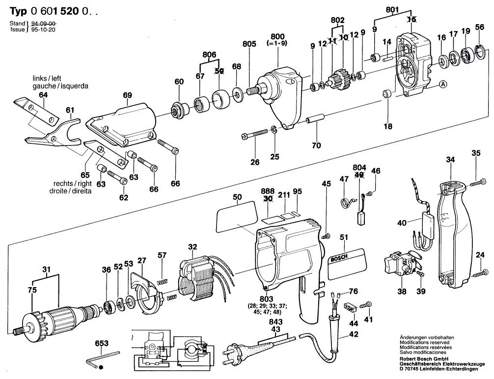 Nouveau véritable bosch 2600150004 cale