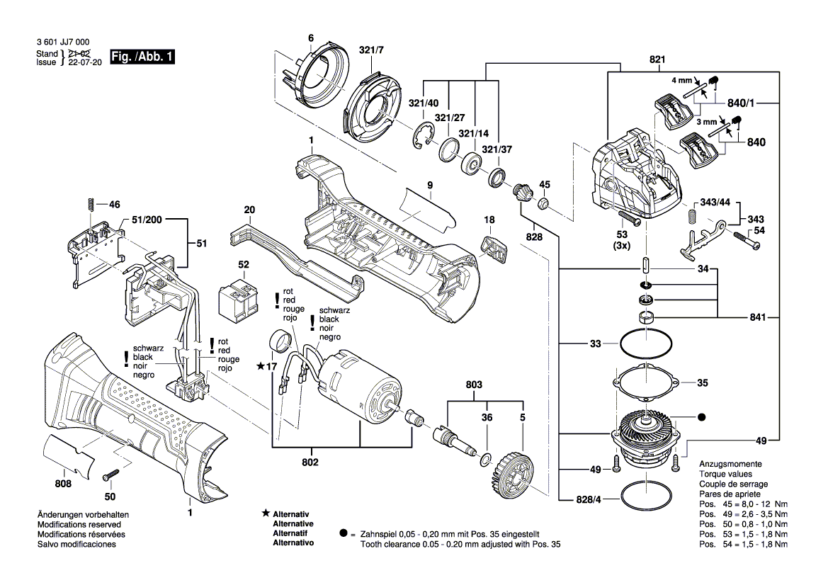 Nieuwe echte Bosch 1607000DG5 DC -motor